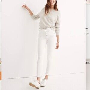Madewell 10" High-Rise Skinny Crop Jeans: Button-Front Edition